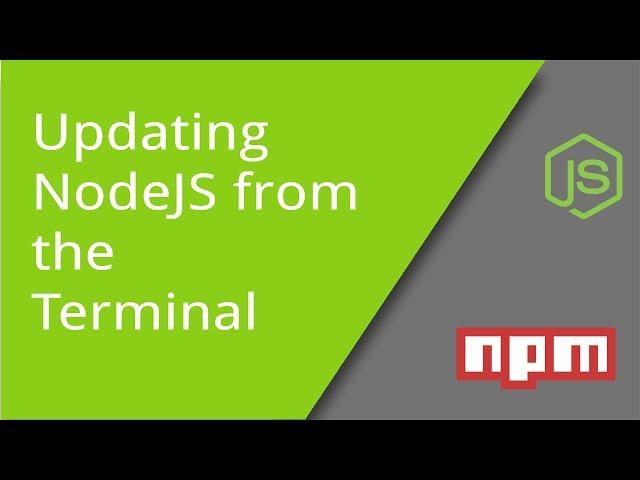 Updating NodeJS from the Terminal