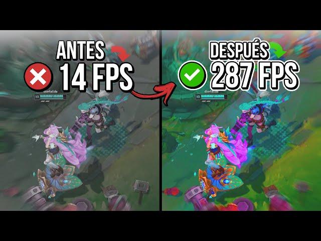  LEAGUE OF LEGENDS: CÓMO SUBIR LOS FPS Y OPTIMIZAR EN PC BAJOS RECURSOS| Aumentar FPS LOL ️