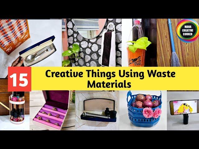 15 Waste Material craft ideas for daily use | 15 Creative Things using Waste Materials