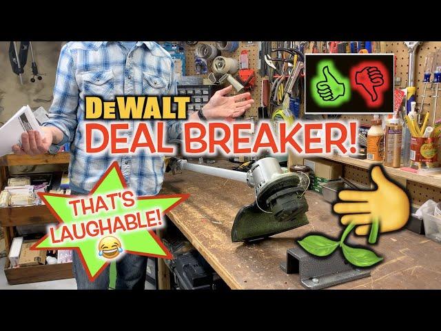 WHAT??? DEWALT 20V MAX Foldable String Trimmer DCST922B REVIEW + Line Replacement