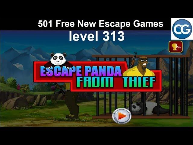 [Walkthrough] 501 Free New Escape Games level 313 - Escape panda from thief - Complete Game