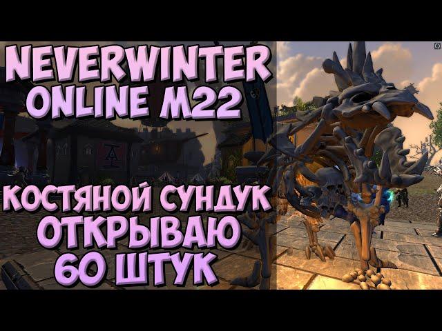 Костяной Сундук. Открываю 60 Штук | Neverwinter Online | M22