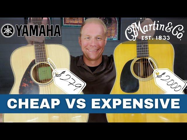 $279 vs $2000 Guitar // Cheap vs Expensive // Yamaha FG820 vs Martin D28 // Is it worth it?