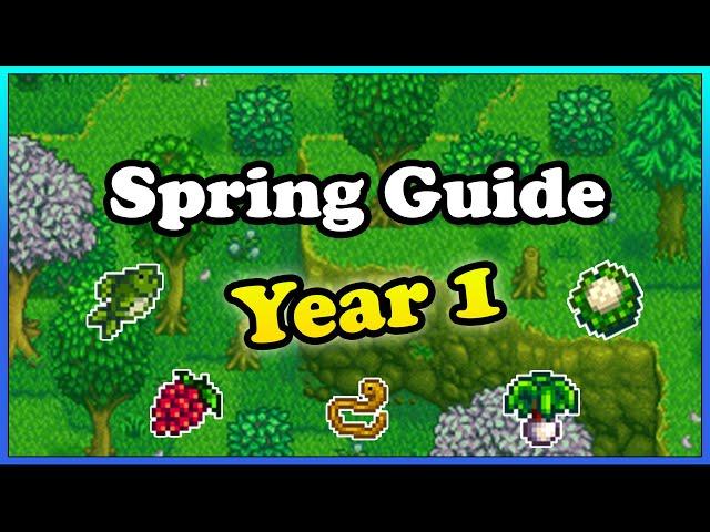 Full Guide for your First Spring - Stardew Valley