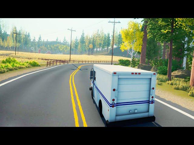 NEW - Open-World Delivery Driver Simulator Shipping Packages in 1980s USA | Ep. 1 | Lake Gameplay