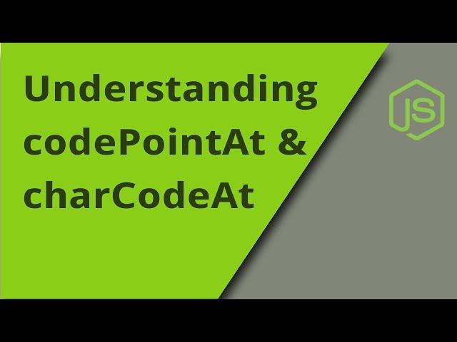 Understanding charCodeAt vs codePointAt