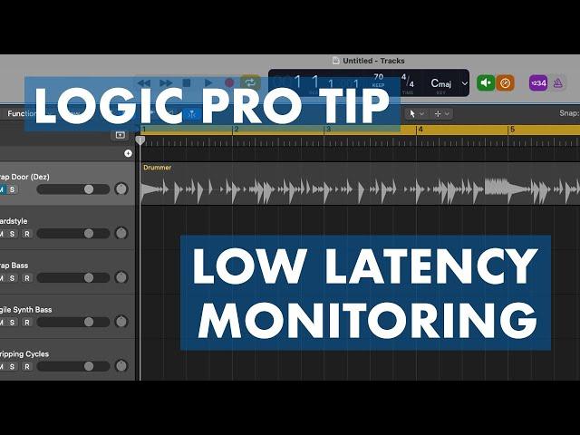 Logic Pro Tip - Low Latency Monitoring Mode