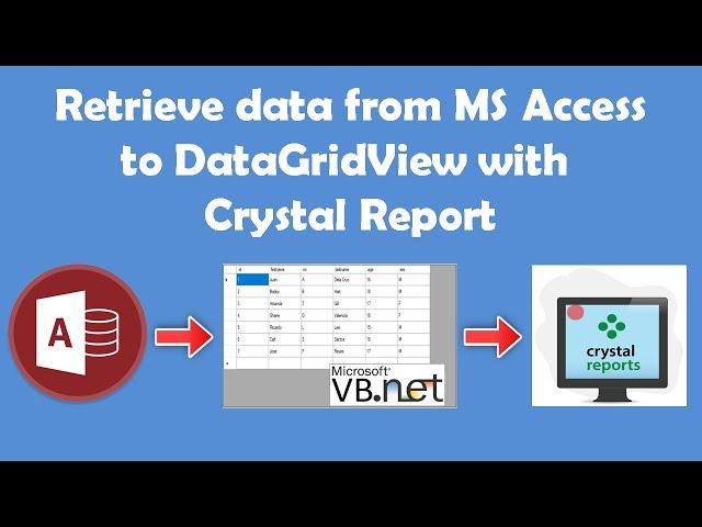 Display MS Access Data in DataGridView with Crystal Reports