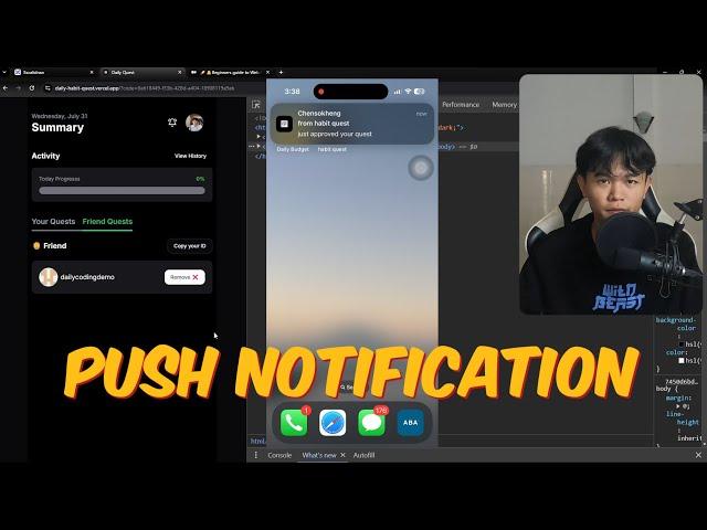 How I implement PWA push Notification