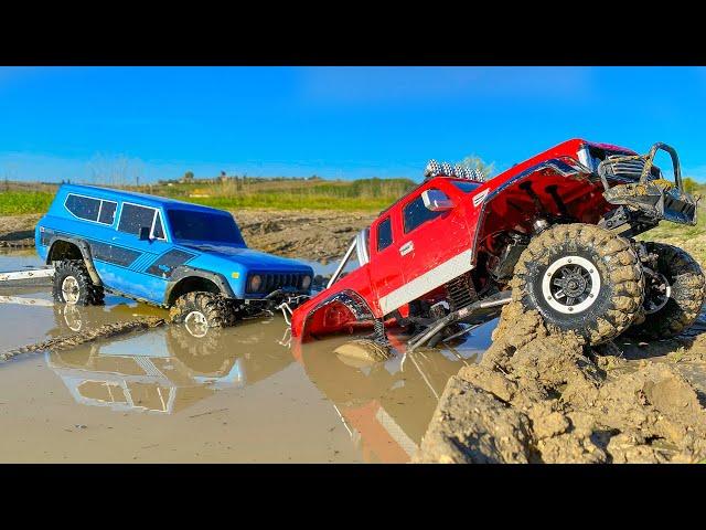 OFF ROAD Mud Racing RC Cars Trail 4x4 Truck  Car Rescue