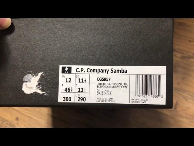 Adidas x cp company samba blue marine indonesia review