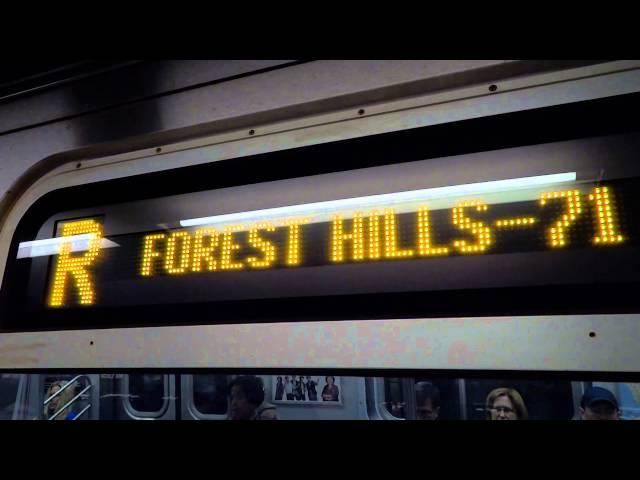 BMT Queens Blvd Exp: Forest Hills-71st Av bound R-160A-2 R express train @ Jackson Hts-Roosevelt Av!