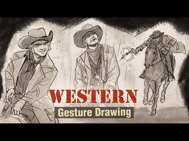 Gesture Drawing #70 - Western (Sketch with me)