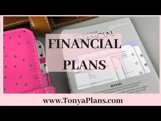 Financial Plans Franklin Covey Planner Insert Pages