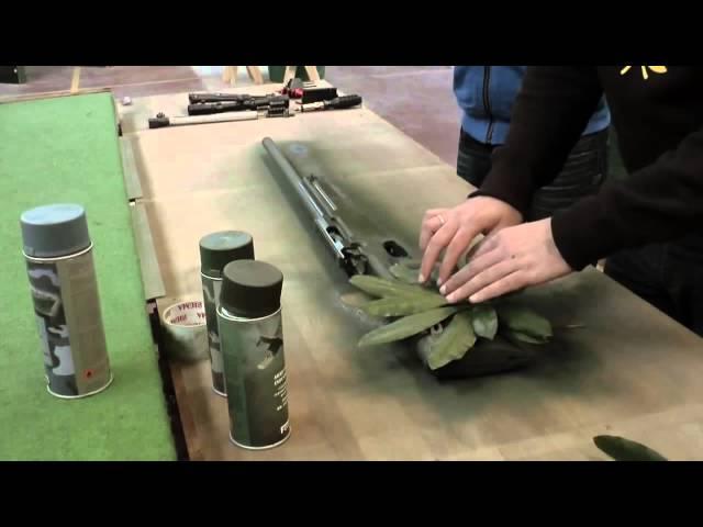 Urban Leaf Camo tutorial with Fosco Army Paint - Airsoft Sniper Rifle