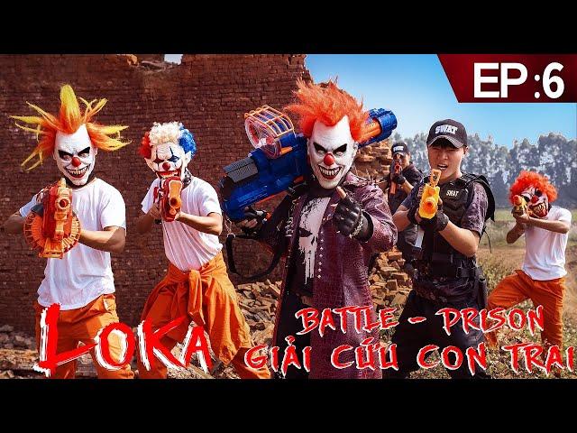 GUGU Nerf War Ep 16 : CID Dragon Nerf Guns Fight Boss Loka Mask [ Prison Robbery ]