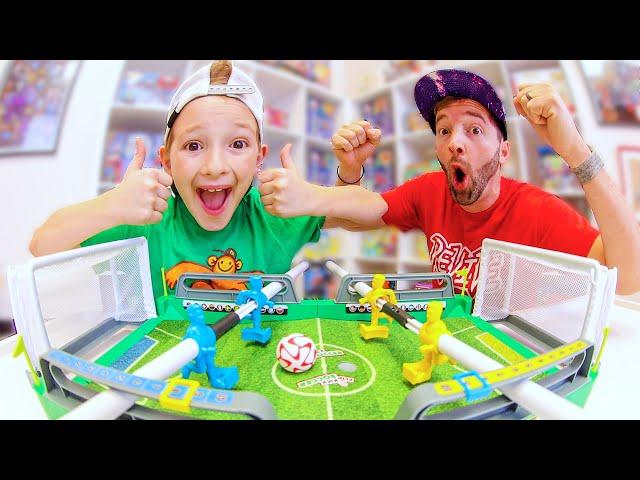 Father & Son PLAY FLIP KICK SOCCER! (Ultimate Fooseball)