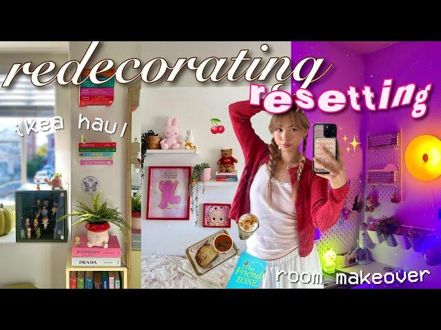 REDECORATING & RESETTING  girly room makeover, life reset, IKEA shopping, daily life