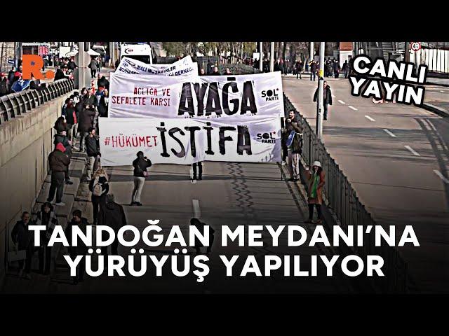 "Yurttaş Sesleniyor Haklarımızı Alacağız Mitingi" öncesi yürüyüş yapılıyor #CANLI