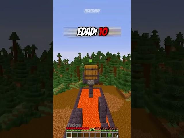 Parkour de Minecraft a diferentes edades 