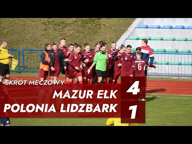 Skrót meczu | Mazur Ełk - Polonia Lidzbark Warm. 4:1 (2:0) | IV LIGA