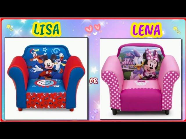 Lisa or Lena  Cutest Random Items #lena #lisaorlena #lisa #viral #lisaandlena #trending 