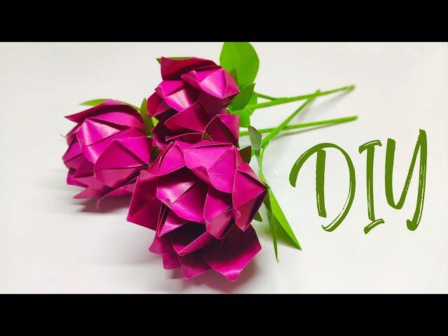 Как сделать РОЗУ ИЗ БУМАГИ | Оригами Роза из бумаги | Origami Rose