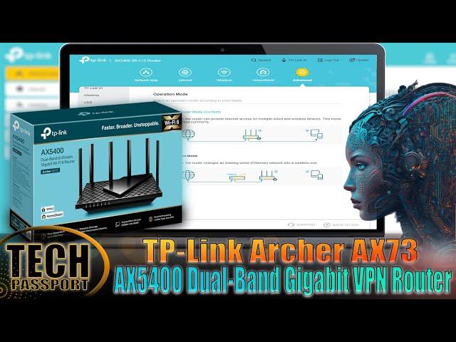 TP-Link AX5400 Dual-Band Gigabit Wi-Fi 6 VPN Router (Archer AX73) | AX5400 Dual Band Router Setup