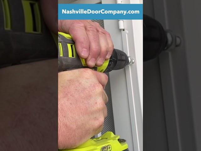 How to install a metal security door