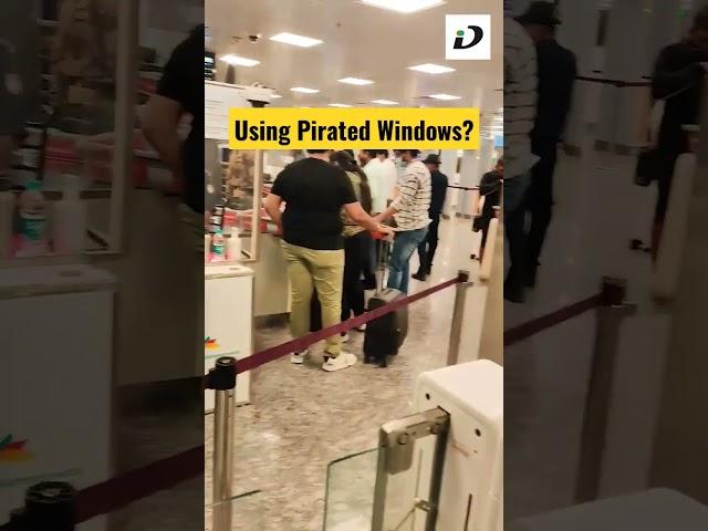 Pirated Windows at Airport ️ #shortsindia