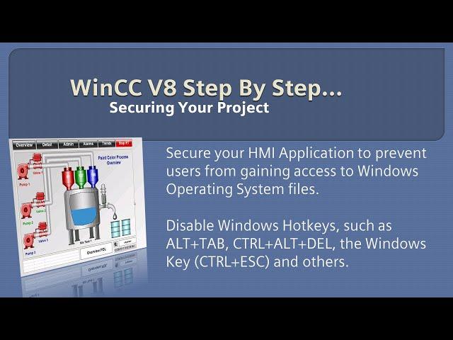 WinCC v8.0 Step By Step 24: Secure your WinCC Runtime Project & autostart ‍️  #winccguru