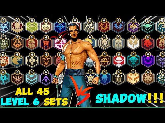 WATCH! All 45 Level 6 Sets vs Shadow Master!!! | Shadow Fight 3