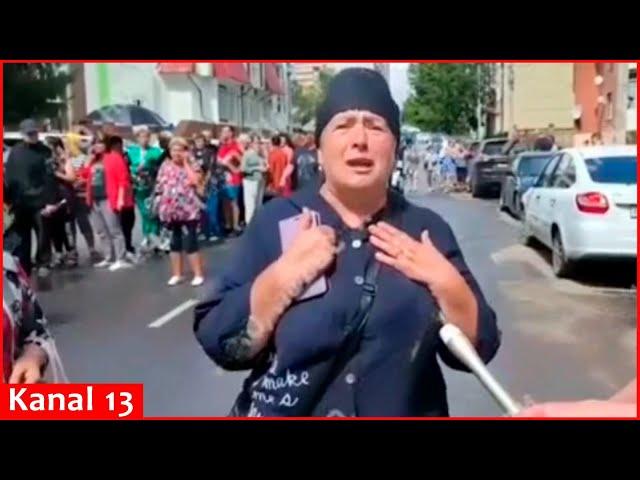 "Help us" – Shedding tears, Russians in Kursk ask Putin for help