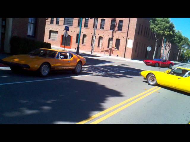 Rare DeTomaso Cars on street