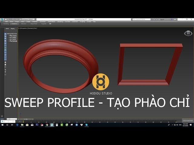 HODIDU STUDIO -  HƯỚNG DẪN PLUG-IN SWEEP PROFILE ( TẠO PHÀO CHỈ ĐẦY ĐỦ + CHI TIẾT )