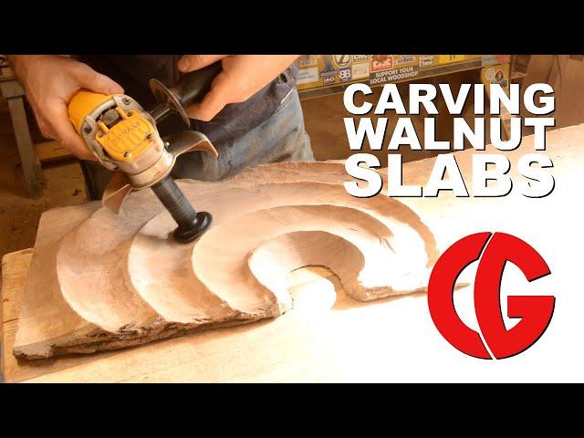 Carving Walnut Wood Slabs - Art, Sculpture