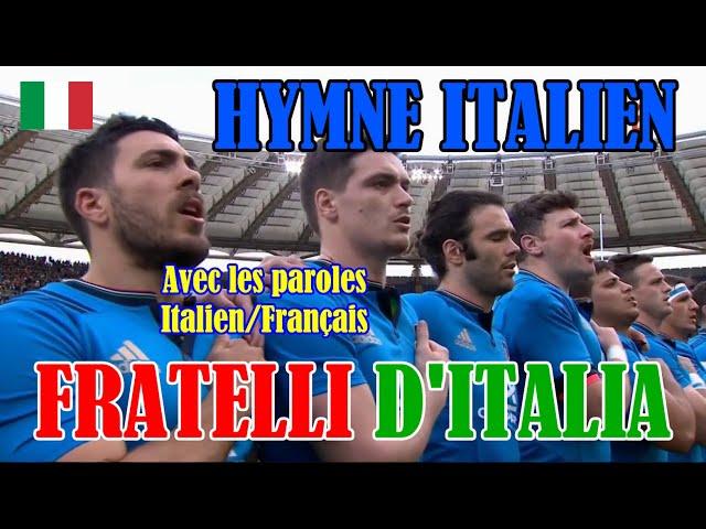  Fratelli d'Italia (with lyrics; avec les paroles) - Hymne italien - Tournoi des 6 nations 