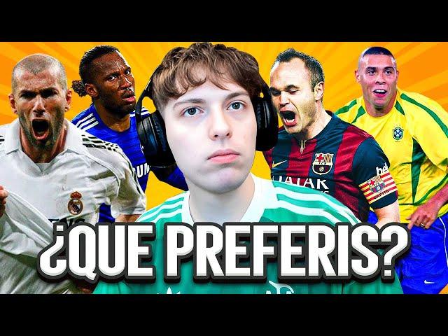 DAVOO XENEZE JUEGA AL ¿QUE PREFIERES? - VERSION LEYENDAS DEL FUTBOL