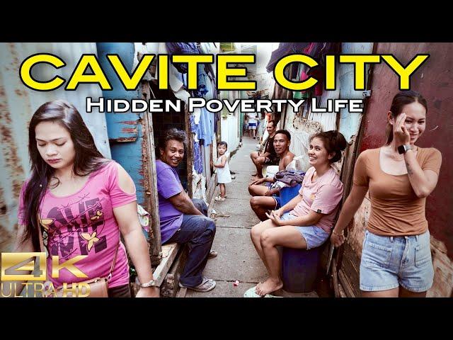 Never Before Seen Footage of Hidden Poverty Life in Cavite City Philippines [4K] 