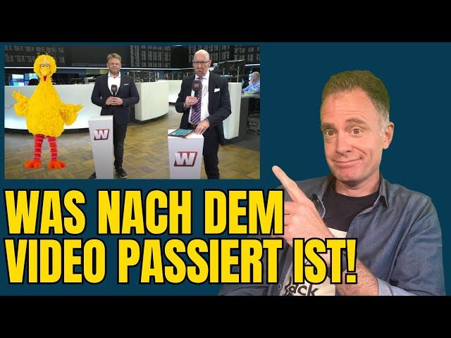 Was nach meinem Video über das Interview an der Frankfurter Börse passiert ist!