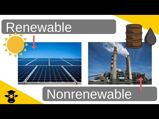 Difference between Renewable and Nonrenewable Resources