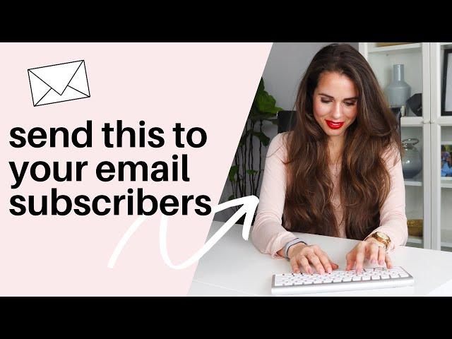 Send THIS to Your New Email Subscribers - LIST BUILDING TIPS // Kimberly Ann Jimenez