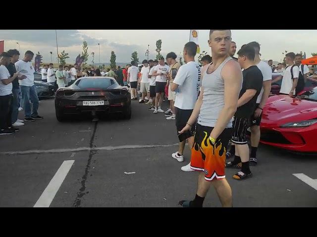 Audi RS6 vs Ferrari Fire Body Brutal Exhaust - PrishtinaMall Present 2023