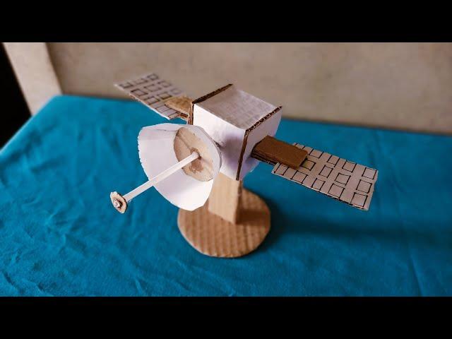 Satellite Kese Banaye//How To Make Satellite Model From Cardboard ️