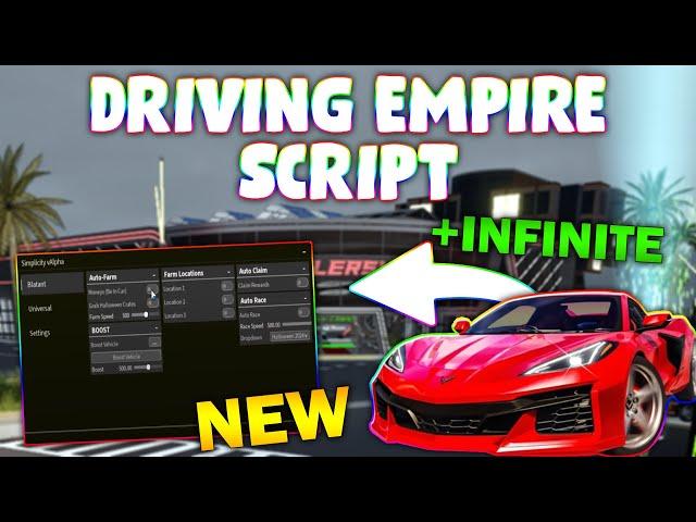 *NEW* Driving Empire Script (PASTEBIN 2024) ( AUTOFARM 160K IN 5 MINUTES, FAST SPEED)