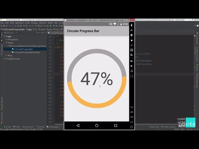 Circular Progress Bar - Beginning with the end in mind