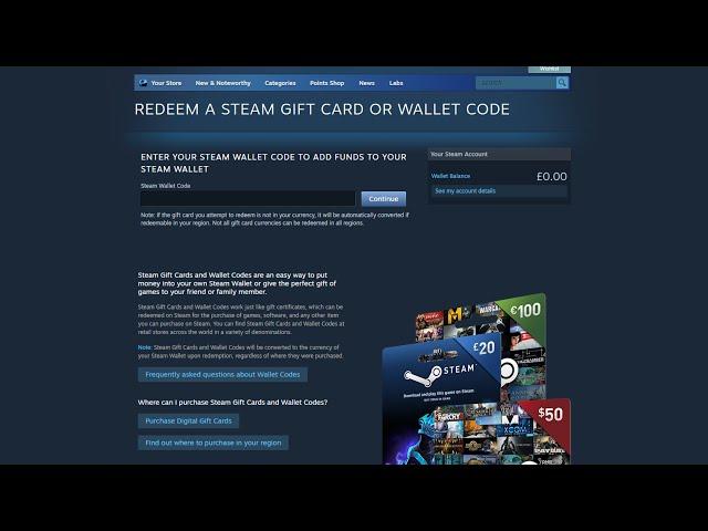 How To Redeem a Steam Gift Card or Wallet Code