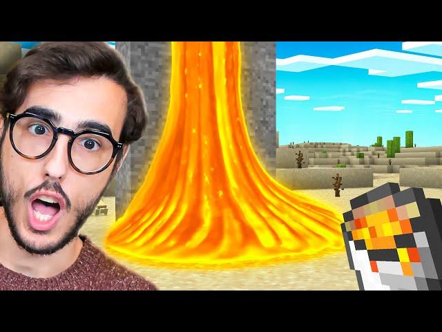 PROVO MINECRAFT CON LA LAVA REALISTICA!