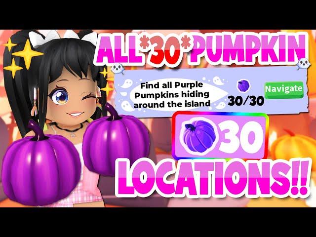 [Day 11] ALL 30 *PURPLE PUMPKIN* LOCATION!! in Adopt Me! (roblox) HALLOWEEN