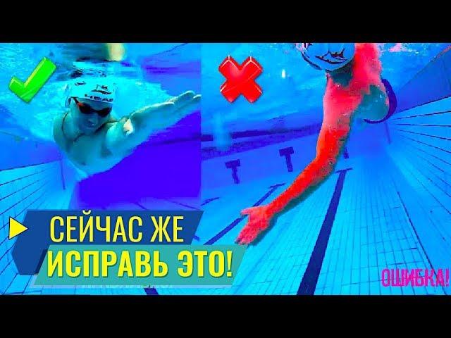 5 вечных ошибок в плавании кролем. Техника плавания кролем